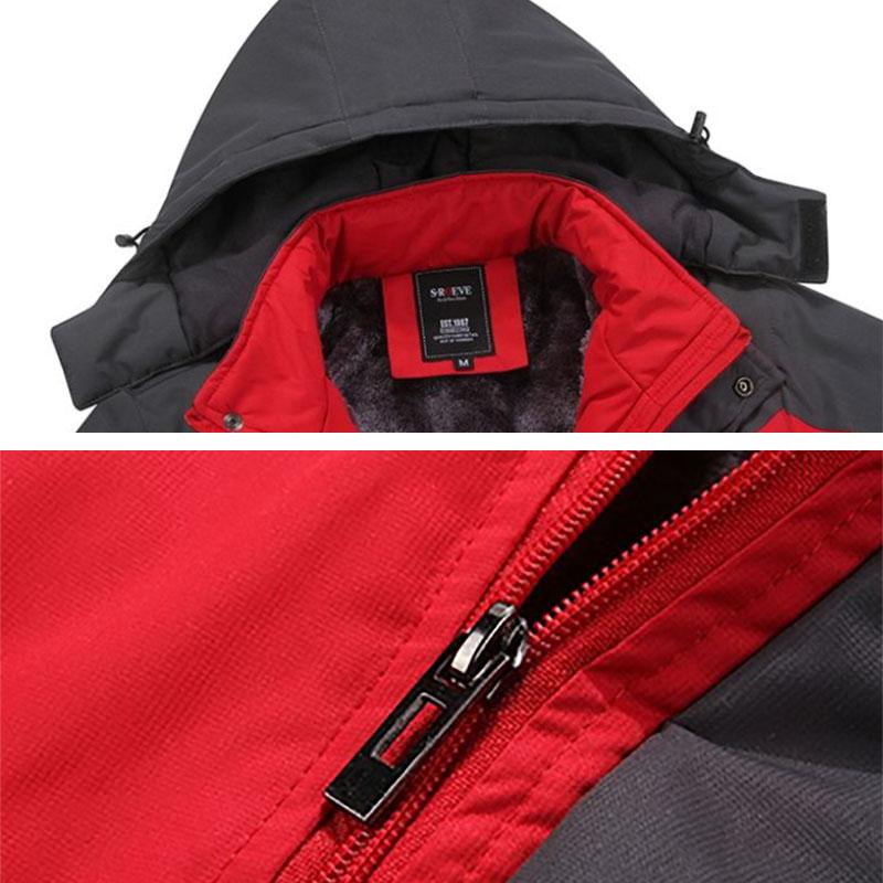 Plush Thick Plus Size Cotton Jacket Winter Outdoor Windproof Waterproof Coats Mountaineering Ski Top