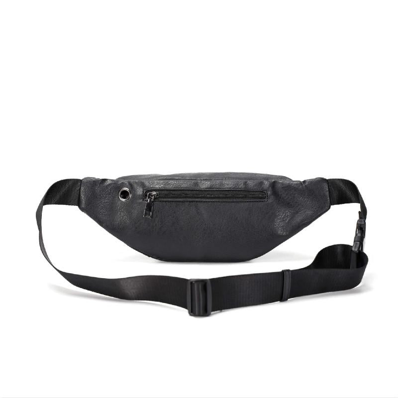 Waist Bag Men's Waterproof Black Mobile Phone Messenger Bag Outdoor Sports Travel Shoulder Bag