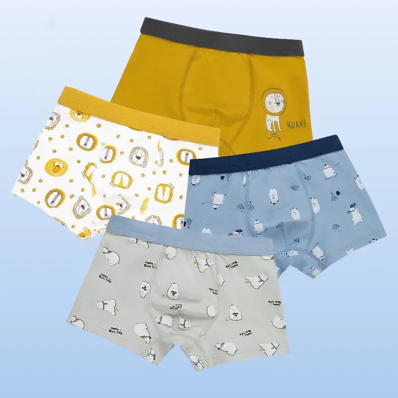 Cotton Panties Boys Brief Underwear Shool Kids Underpanties for 3 4 6 8 10 12 14 Years Old Child Clothes