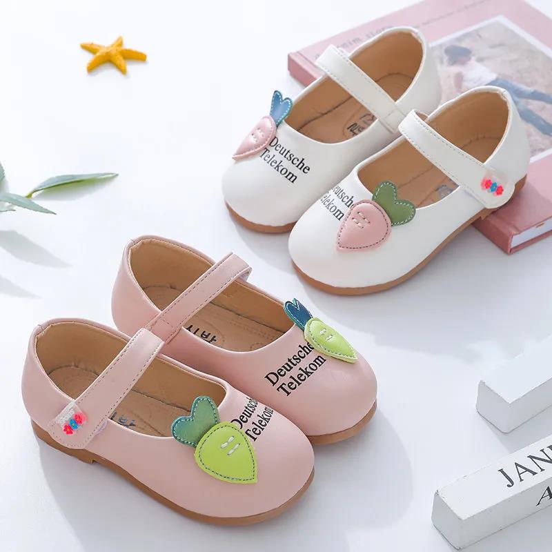 Kids Shoes Princess Shoes Pink  Sandals Children Leather Party Dress Flat Girls Sandals Baby Casual