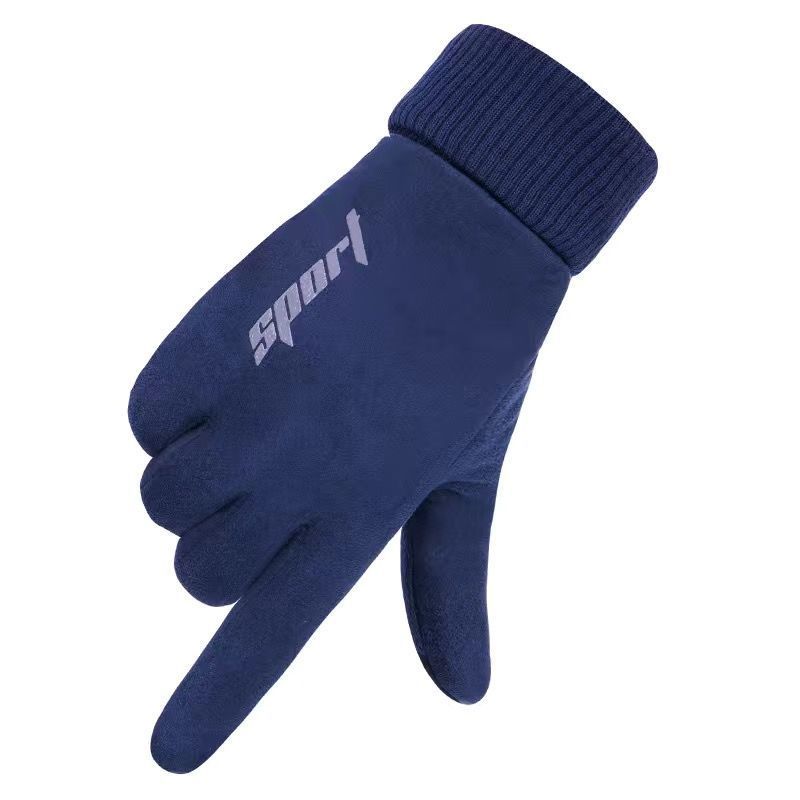 Winter Gloves Men and Women Warm Riding Sports Driving Outdoor Touch Screen Plus Velvet Windproof Cycling Motorcycle