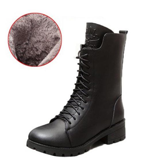 Autumn Winter Motorcycle Boots Women British Style Ankle Boots Gothic Punk Low Heel Boot Size 35-41