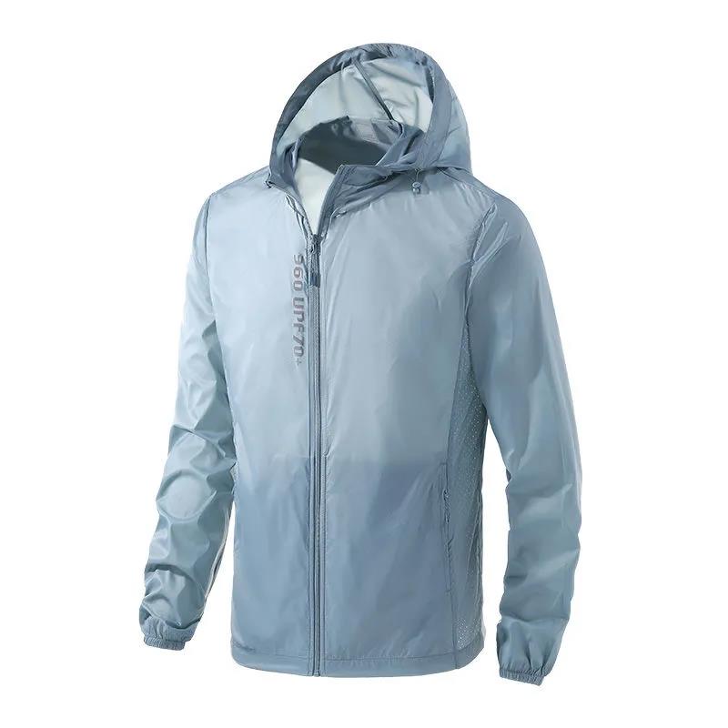 Sun Protection Clothing Men's and Women's Ultra-thin Ice Silk Breathable Skin Clothing Men's Summer Outdoor Sports Fishing Clothing Men's Jacket