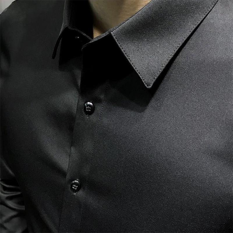 Long-sleeved Spring Men's Shirts Korean Style Slim Men's Shirts Casual Business Formal Wear High-end Tops