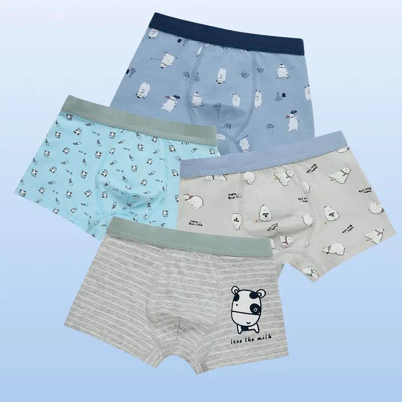 Cotton Panties Boys Brief Underwear Shool Kids Underpanties for 3 4 6 8 10 12 14 Years Old Child Clothes