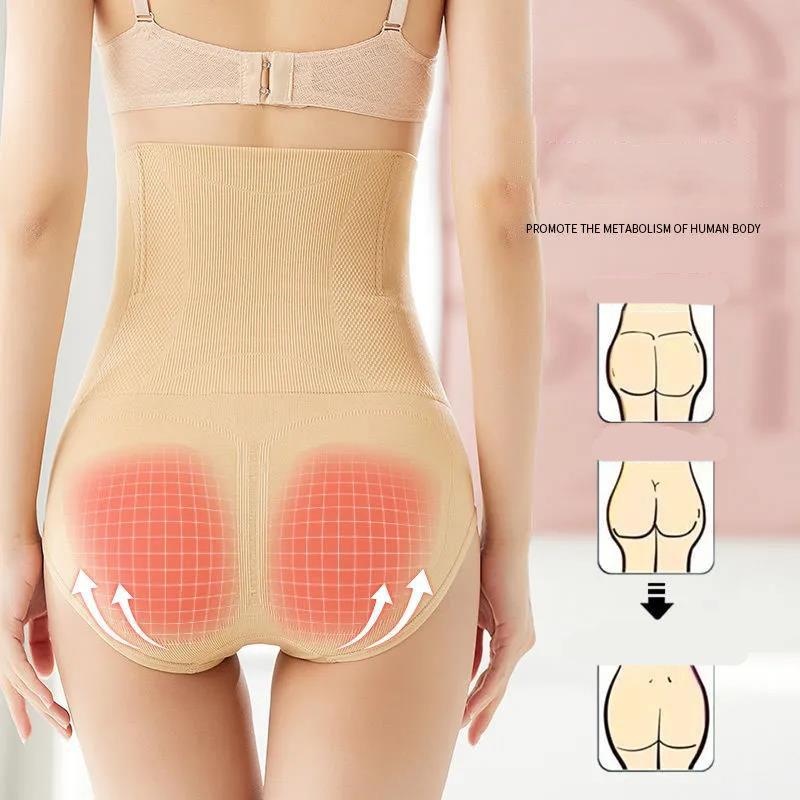 40-100kg Four Seasons High Waist Abdominal Underwear Women's Body Sculpting Hip-lifting Panties Fat Burning Slim Waist Panties