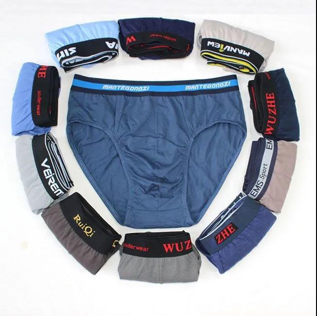 6-pack Men's Underwear Cotton Mid-waist Briefs