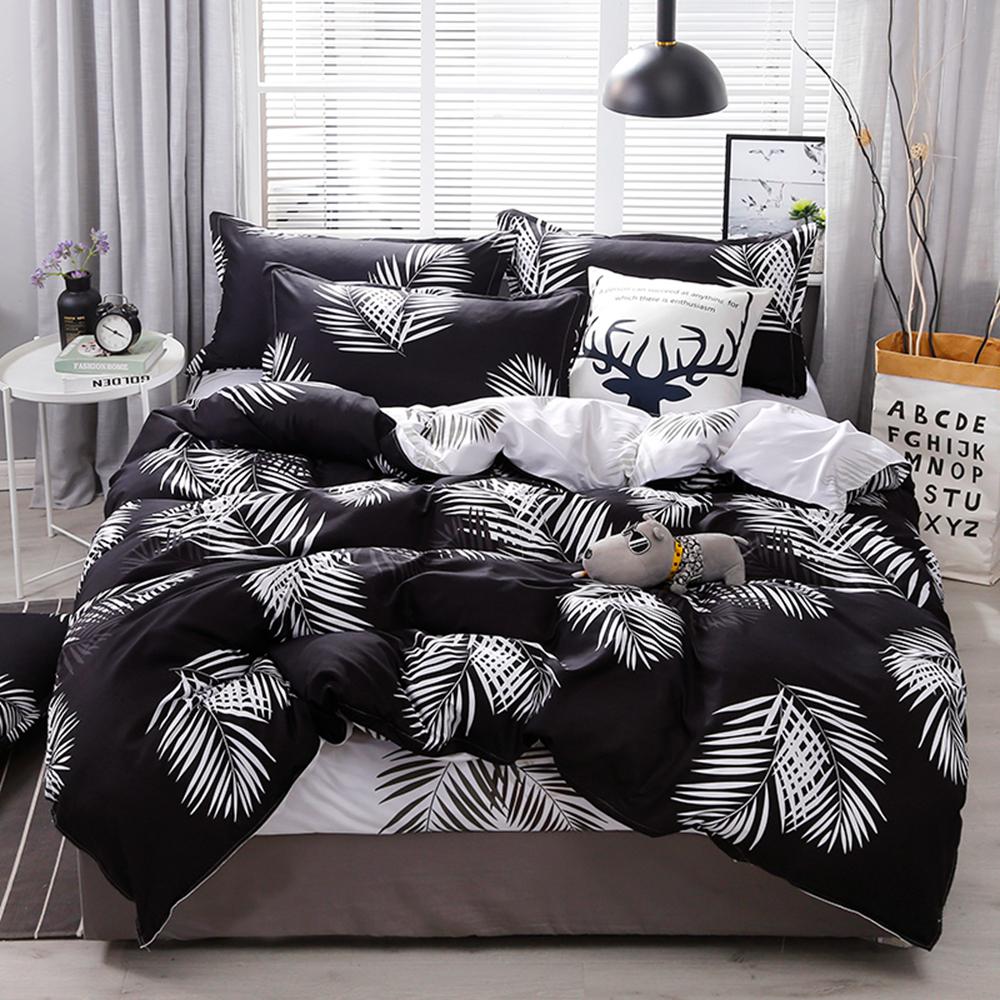 Pillowcase Luxury Bedding Set 2/3Pcs Soft Cover Comfort Duvet Cover Twin Queen King Size