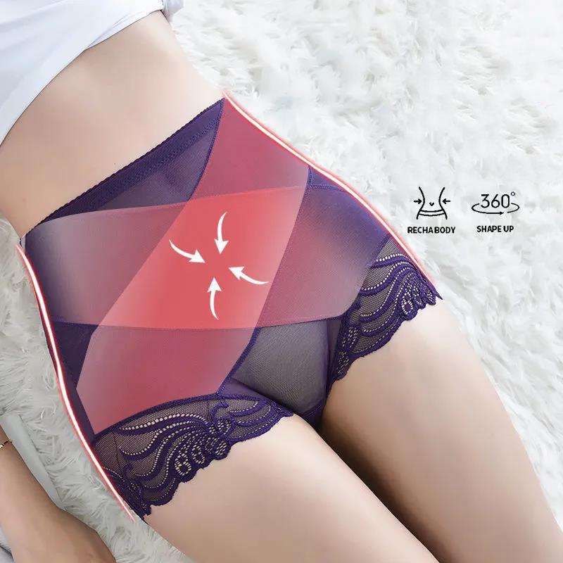 Spring and Summer Thin Cross Tummy Underwear Women's High-waist Shaping Body Underwear Waist Hip Corset Sculpting and Abdomen Pants