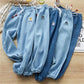 Boys and Girls Same Style Tencel Jeans, Big Children's Casual Pants, Nine-point Pants, Children's Mosquito Pants, Thin Section