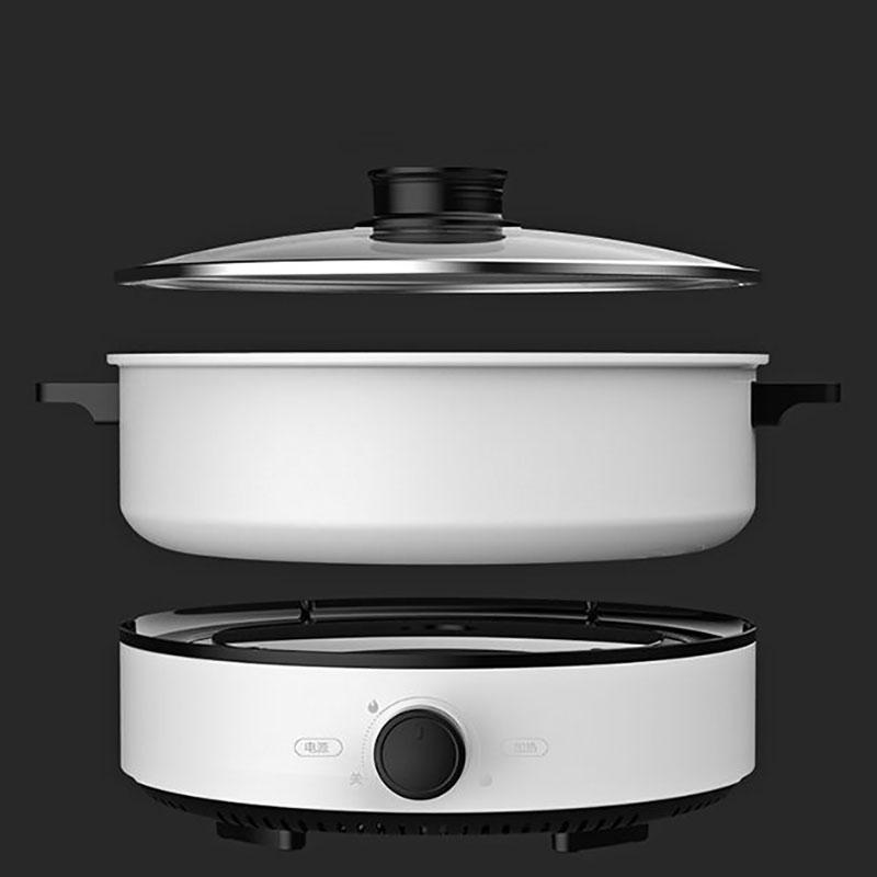 Electric Steamer Split Type Non-stick Cooking Pot Household Cooking Pot Electric Skillet Electric Pot Rice Cooking Multi-function Pot