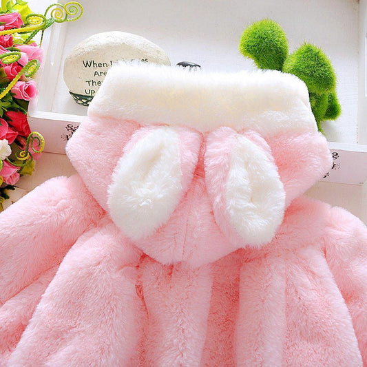 Baby Girls Infant Fur Winter Warm Coat Cloak Jacket Warm Clothes