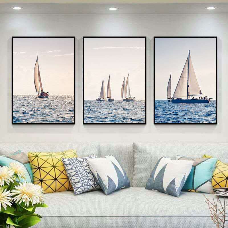 Living Room Decoration Painting Nordic Style Sofa Background Wall Painting Modern Minimalist Bedroom Dining Room Painting