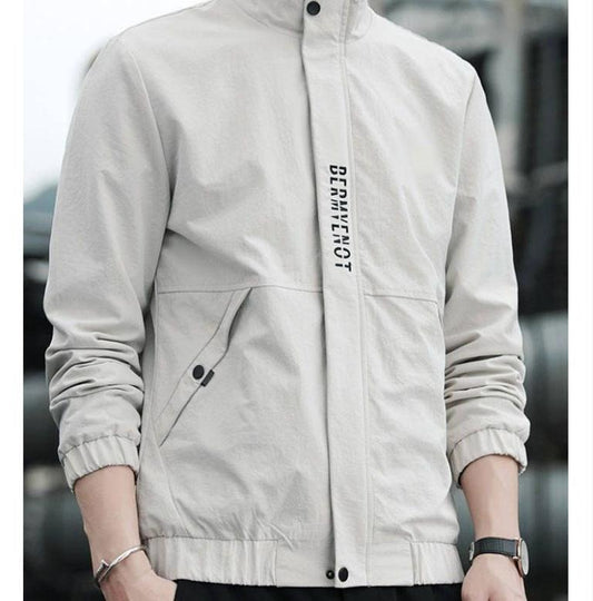 Spring and Autumn Men's Jackets, Baseball Uniforms, Thin Jackets, Slim Cropped Tops