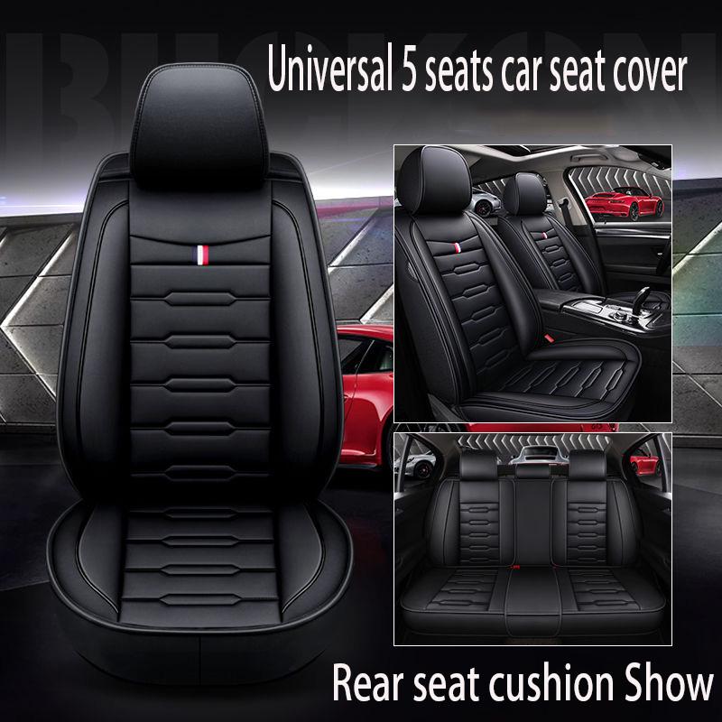 Universal 5 set Auto Seat Cushion Leather 5 seats Universal Car seat cover Waterproof Car Seat Cover