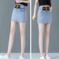 WTEMPO Summer Women Denim Shorts Jeans Washed Denim High Waist Casual Shorts Sexy Skirt