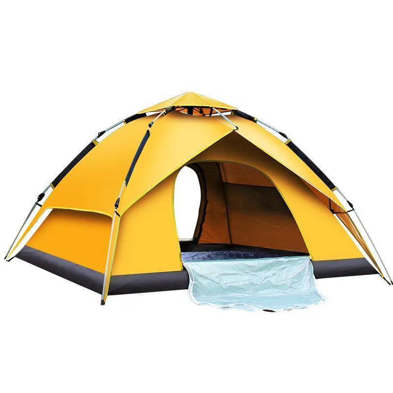 Outdoor Tent Camping 3-4 People Thickening Rainproof Outdoor Camping Automatic Quick Opening Portable Park Tent