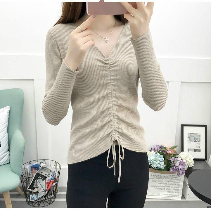 Long Sleeve High Collar Sweater Knitting Sweater Women's Spring and Autumn Bottoming Shirt Wild