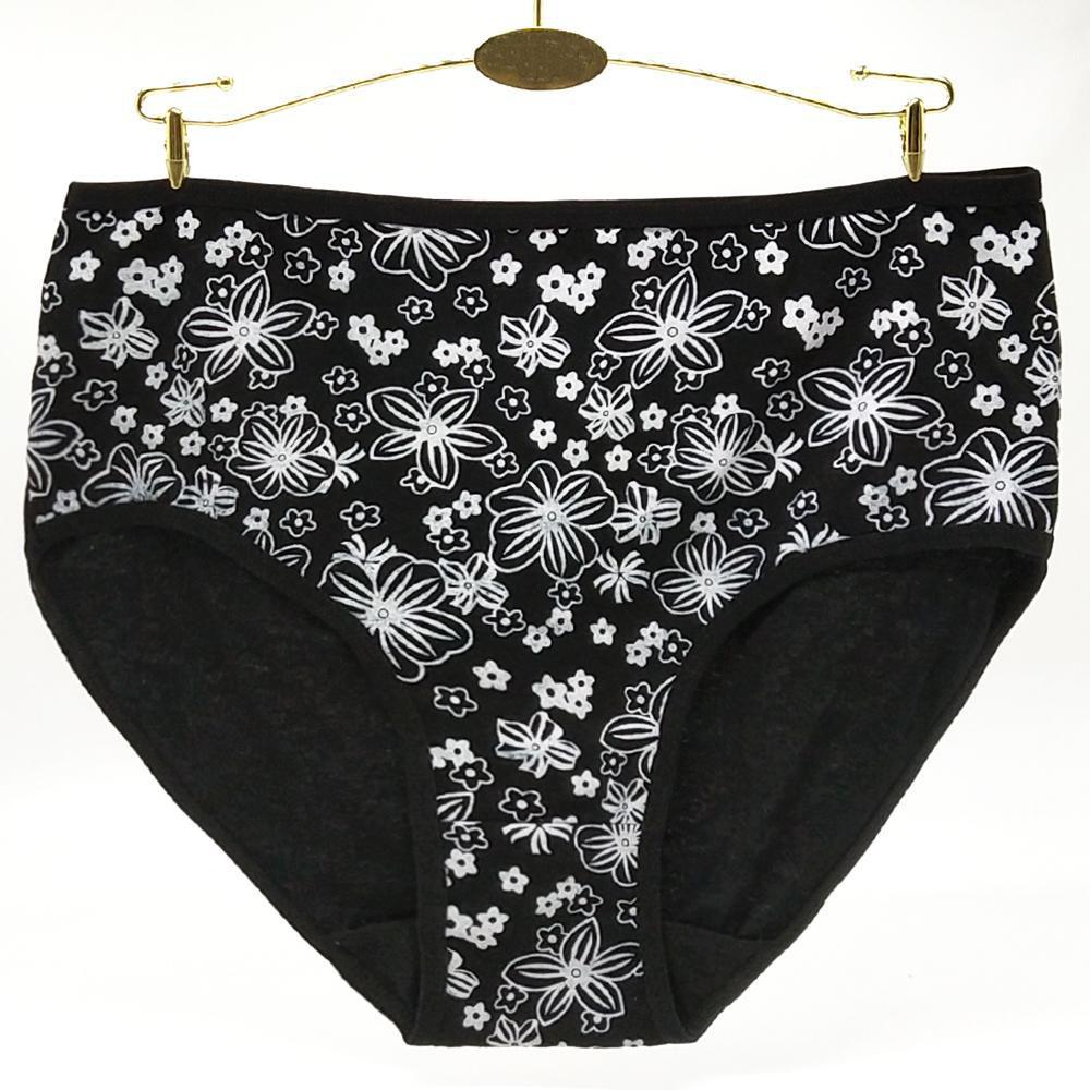 Fashion 6 pcs/lot Women Panties Cotton Plus Size Print Panties Women's Floral Lingerie Briefs