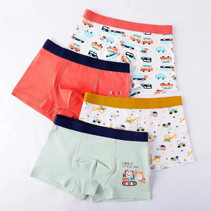 Cotton Boys Boxer Underwear Football Stretchy Kids Boy Shorts Bottoms Kids Clothes for 9 10 11 12 Years Old