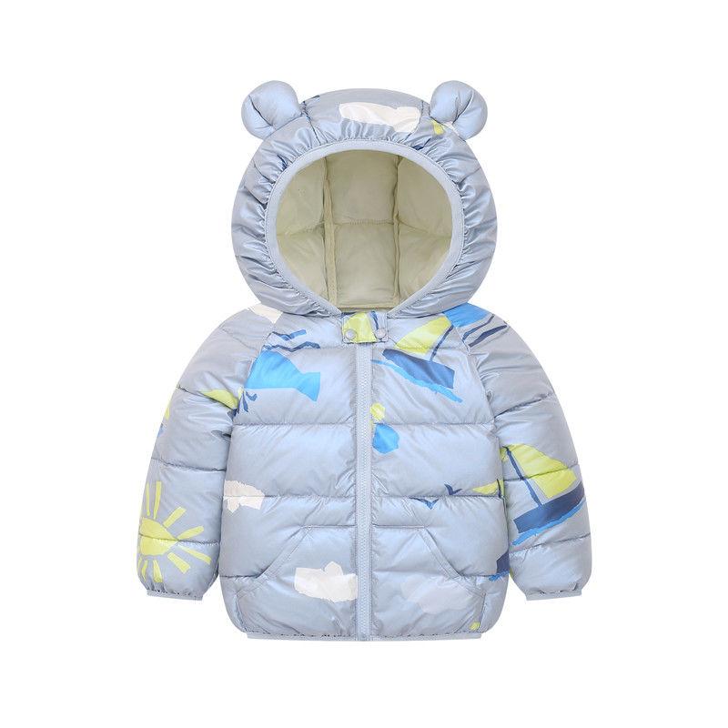 Girls Cute Winter Coat Lightweight Cotton Clothing Warm and Windproof Plus Fleece Jacket