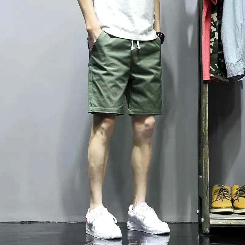 Men's Shorts, Casual Thin Section, Straight Five-point Pants, Men's Summer Self-cultivation Pants, Student Work Pants