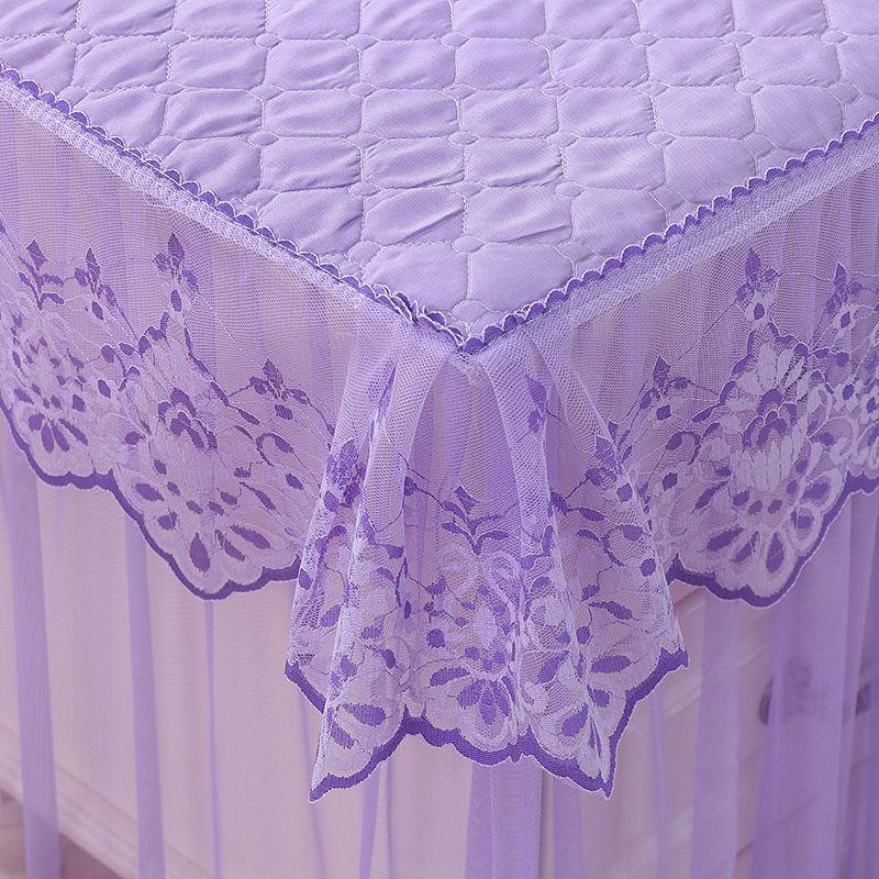 Thickened Bedside Table Cover Lace Fabric Floor-to-ceiling Dust Cover Bedroom Bedside Table Cover Cover Multi-purpose Universal Cover Towel