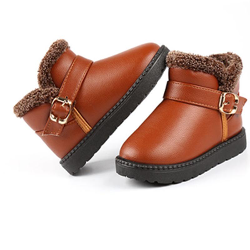 Winter Children's Snow Boots Boys' Short Boots Women's Waterproof Non-slip Boots Middle and Small Children's Shoes