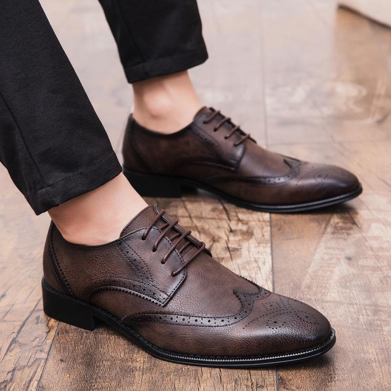 Business Luxury OXford Shoes Men Leather Shoes Formal Dress Shoes Male Party Wedding Shoes Mocassins