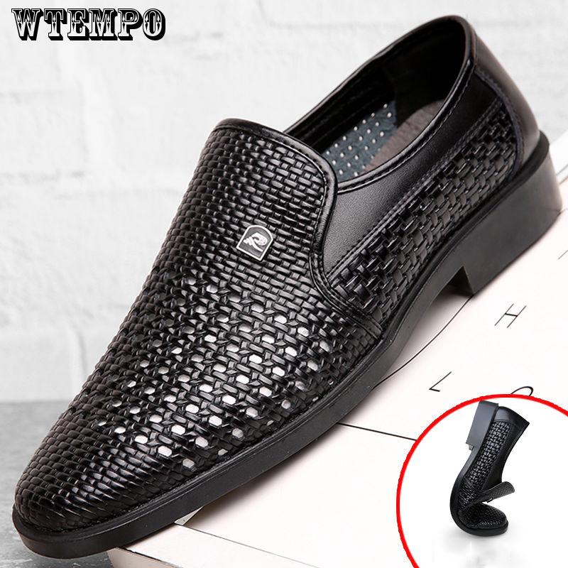 Summer Men Shoes Casual Luxury Genuine Leather Loafers Moccasins Breathable Slip on Shoes