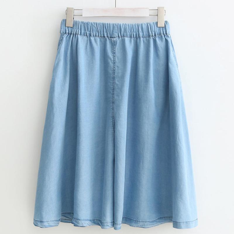 WTEMPO Women High Waist Shorts Spring Summer Wide Leg Shorts  Loose  A-line Thin Casual Shorts