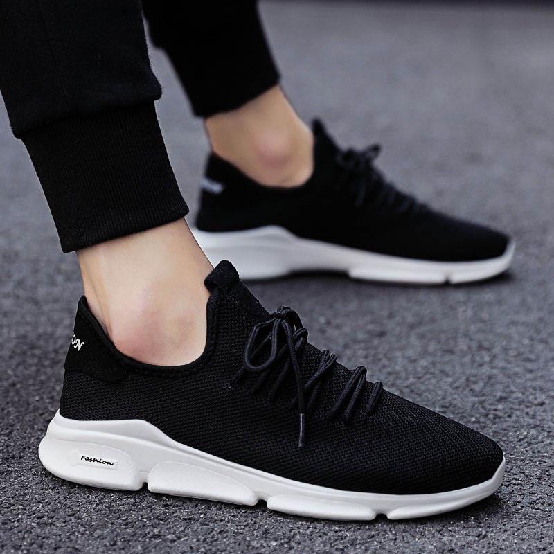 Plus Size 39-44 Summer Men Mesh Sneakers Anti-Slippery Breathable Basketball Running Shoes Non-slip Comfortable Increase Shoeses