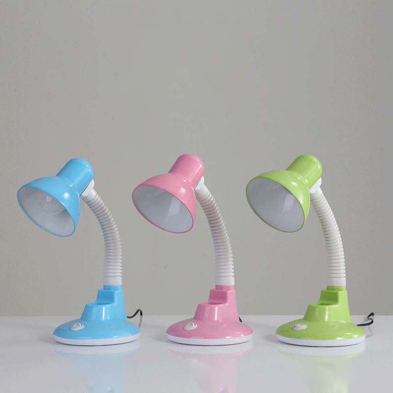 (Replaceable Bulb) Plug-in LED Eye Protection Small Desk Lamp Children Students Learning Writing Desk Lamp Eye Protection Reading Lamp