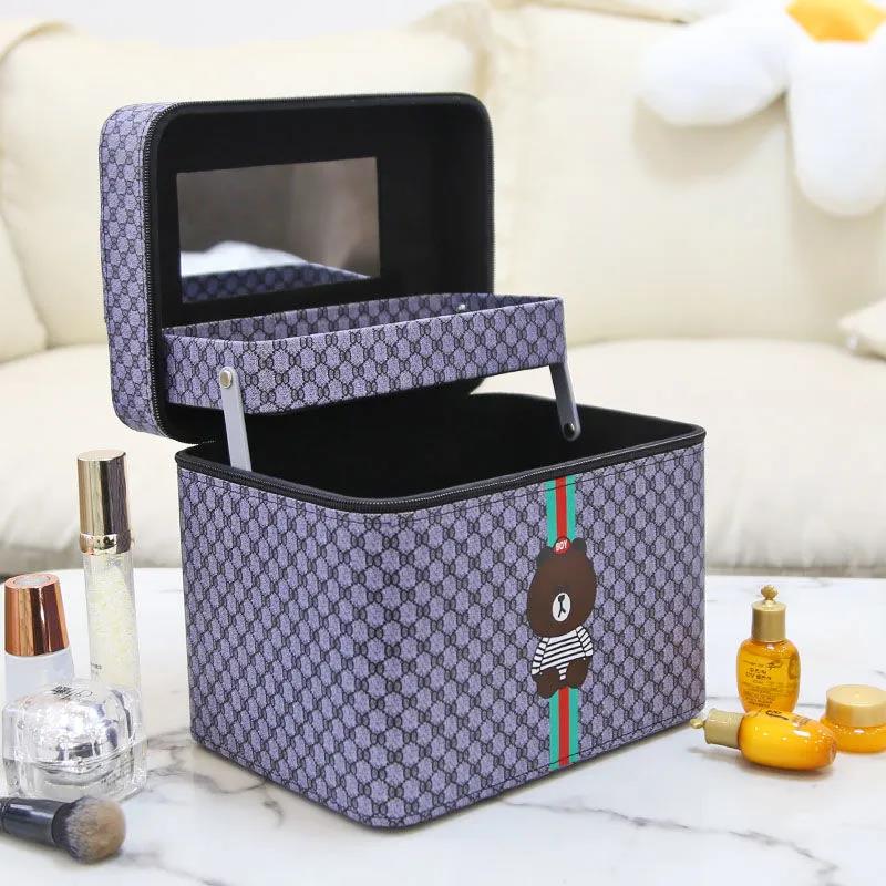 Cosmetic Box Female Large Capacity Portable Cosmetic Bag Size Cosmetic Storage Box