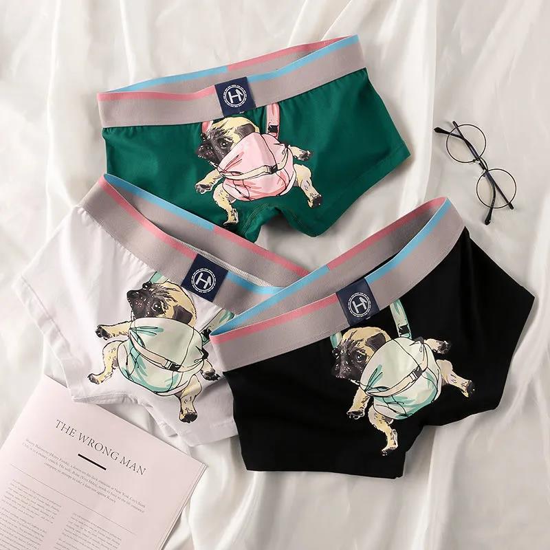 3-piece Men's Underwear Cotton Cartoon Breathable Comfortable Boxer Briefs Youth Sports Trend Boxer Briefs