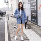 Denim Jacket Women Boyfriend Jean Coat Streetwear Harajuku Vintage Autumn Basic Coats Outerwear