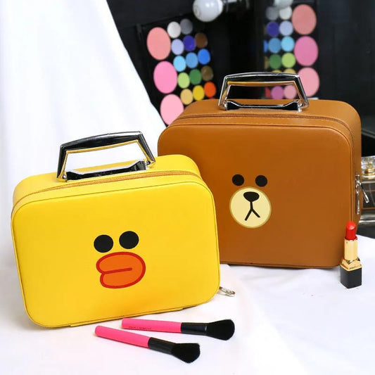 Cosmetic Bag Cute Cartoon Portable Cosmetic Case Portable Travel Cosmetic Storage Bag