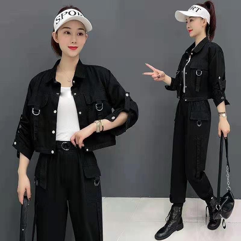 Workwear Suit Women Spring  Autumn Casual Fashion Professional Two-piece Trousers