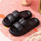 Women's Summer Slippers Home Bathroom Bath Non-slip Thick Bottom Flip-flops Ins Sandals Unisex Solid Color Sandals and Slippers