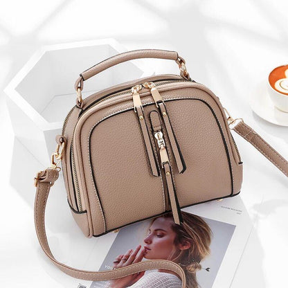 Handbag Trendy wild Patent leather bag Genuine Leather Woman bag European and American Shoulder