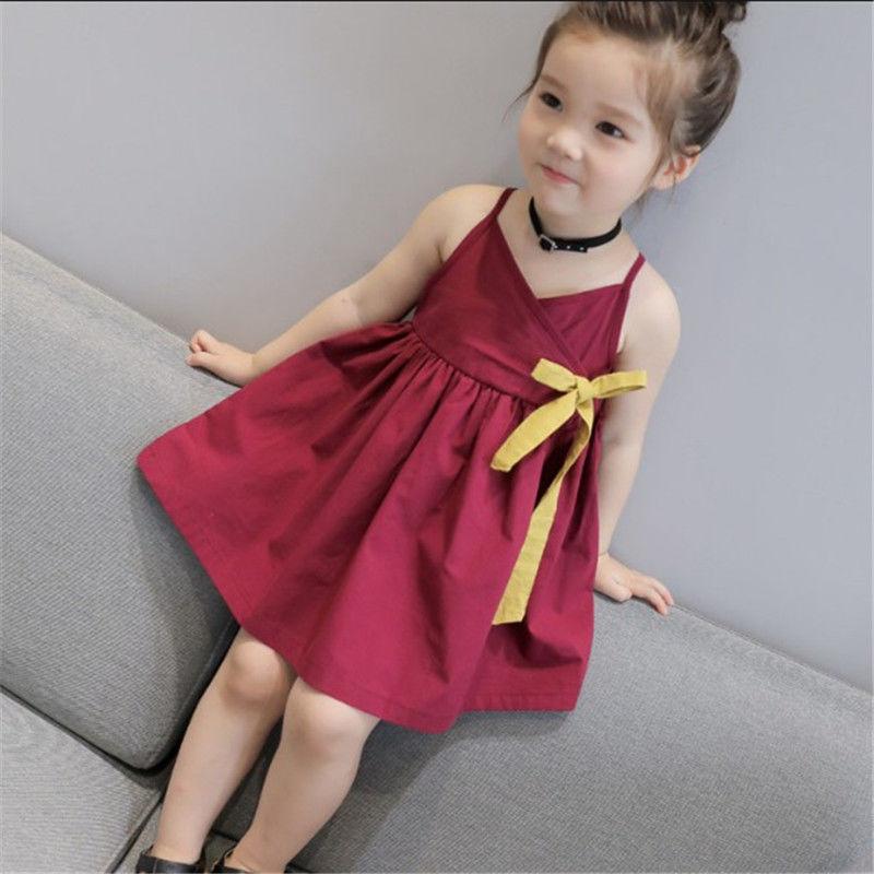 Children Dress Girls Summer Thin Sling Dress Plaid Sleeveless Back Cross Princess Dress Ruffle A-line Dress Suspender Dress