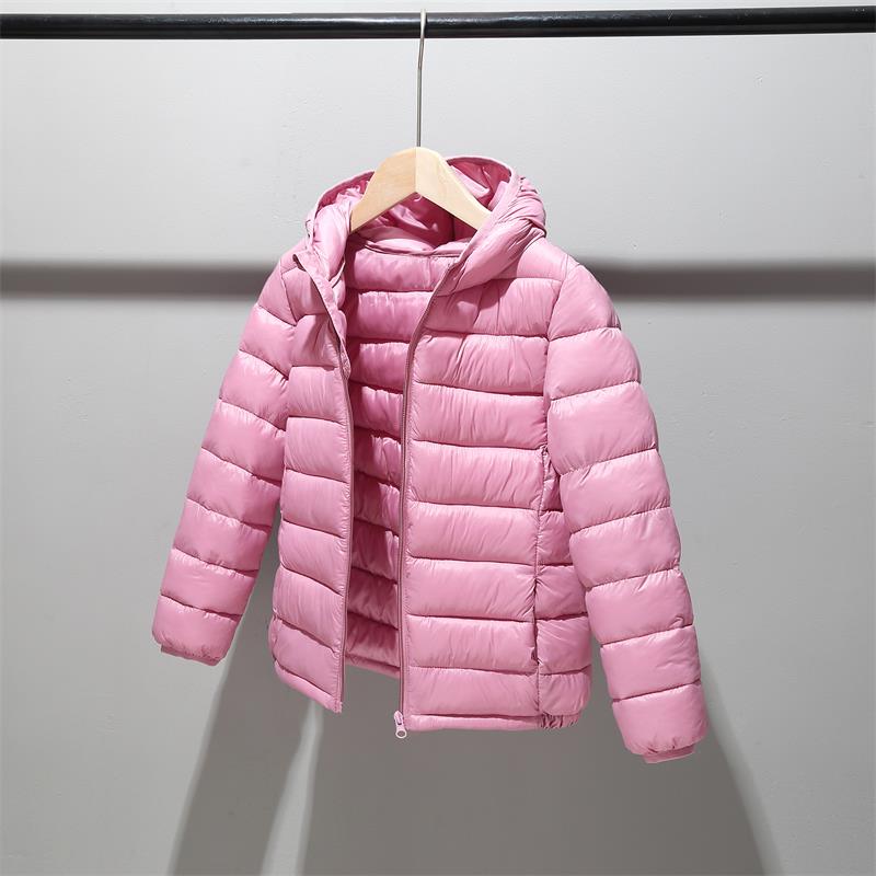 Baby Girls Boys Parka Light Kids Jacket Hood Down Coat Winter Children Jacket Toddler Outerwear