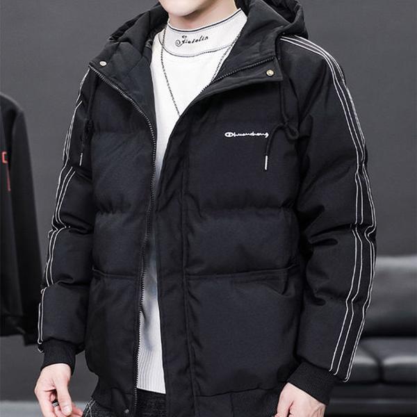 Fashion Men's Cotton-padded Clothes Loose Casual Youth Hooded Jacket Korean Version of The Trend of Winter Bread Clothes