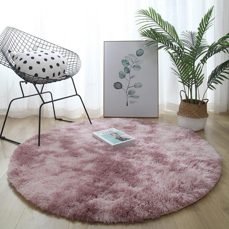 Round Carpet Diameter 1 Meter Bedroom Living Room Bedside Nordic Ins Wind Long Hair Household Light Luxury Computer Chair Hanging Basket Floor Mat