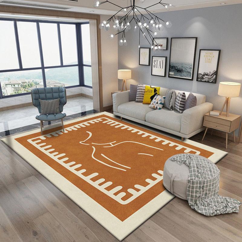 Minimalist Living Room Carpet Sofa Tea Augmentary Blanket Bedroom Full Coverage Bedside Mat INS Wind Room Floor Mat