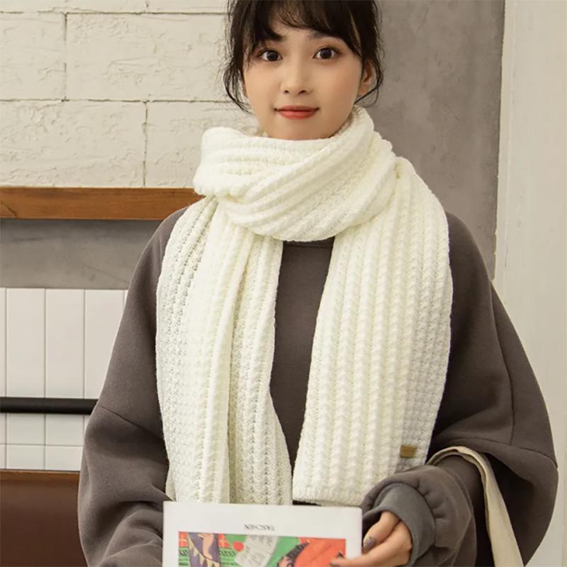 Scarf Female Winter Cute Girl Korean Version of Wild Student Knitted Wool Warm Scarf