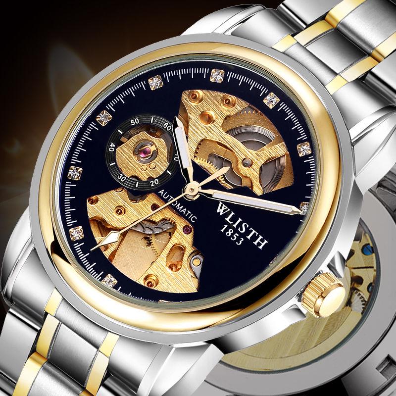 Business Automatic Calendar Tourbillon Mechanical Waterproof Watch