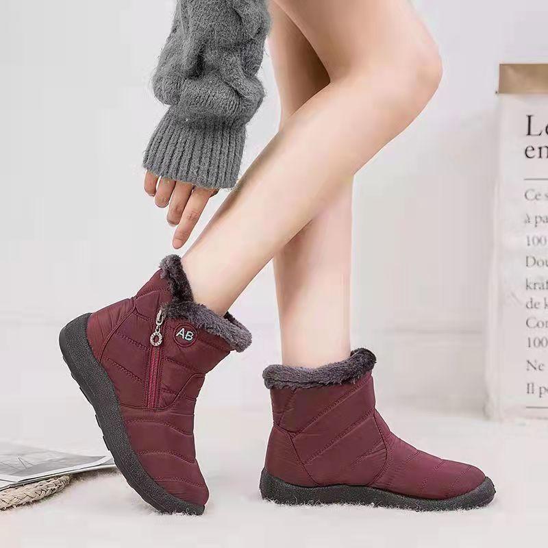 High Quality Winter Boots Women's Boots Mother Shoes Waterproof Ankle Boots Women Rain Warm Fur Foot