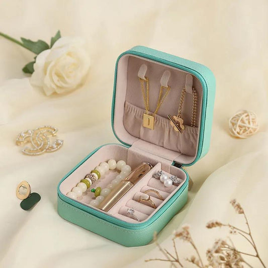 2021 Jewelry Organizer Display Travel Jewelry Case Boxes Portable Jewelry Box Leather Storage Organizador