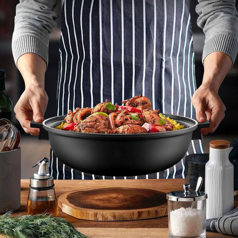 Maifan Stone Non-stick Frying Pan Household Cooking Frying Pan Multi-function Frying Pan Kitchen Utensils